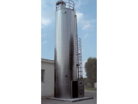 Monolithic silo in aluminium or stainless steel SBA-SBI