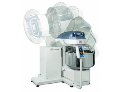 Automatic tipping spiral mixer SPRB