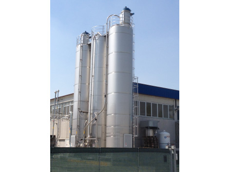 Modular silo in aluminium or stainless steel SMI-SMA
