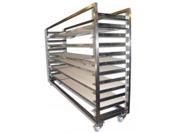 Stainless steel trolley for setter